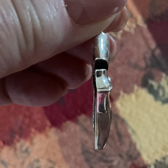 NWOT Sterling Silver 925 embossed design cross new - Picture 2 of 8